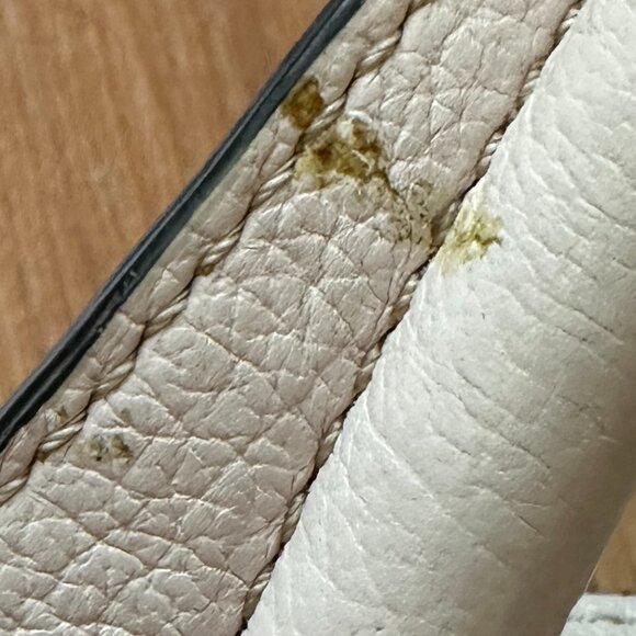 orYANY Trina Misty Rose Pebbled Italian Leather Satchel Handbag - Picture 5 of 13